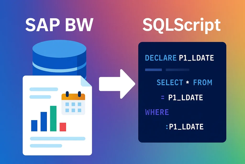 Slim datumfilteren in SAP Datasphere voor snelle BW‑queries