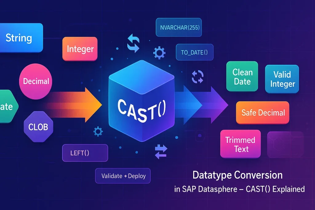 HPvH: CAST in SAP Datasphere: zo zet je datatypes veilig en efficiënt om