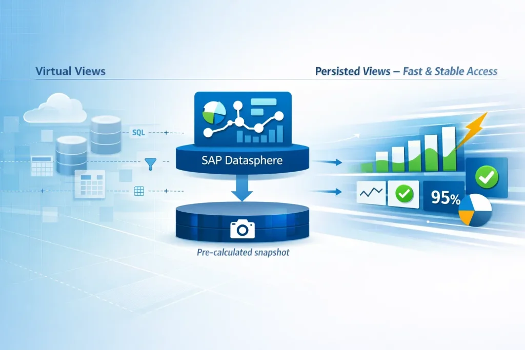 View persistence in SAP Datasphere: uitleg en voordelen